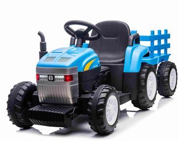 New Holland T7 EL Traktor med anhænger 12V + 2.4G remote-5